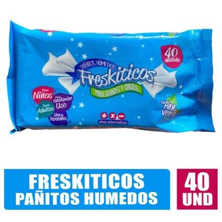 PAÑUELOS HUMEDOS FRESKITICOS X 40UND