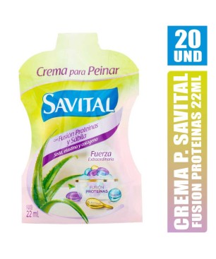CREMA DE PEINAR SAVITAL FUSION PROTEINAS 22ML X 20UND