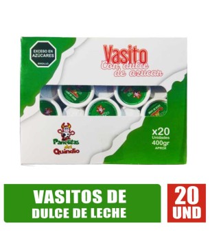 VASITOS DULCE DE LECHE 20GR X 20UND